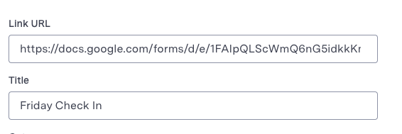 Link URL and Title